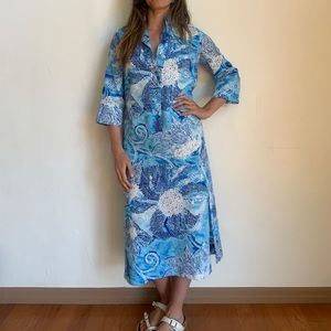Vintage 1970s Kiyomi Hawaii Liberty House Dress